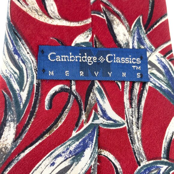Cambridge Classics Mervyns Mens Silk Necktie Vintage Accessory Office Work - Picture 6 of 6